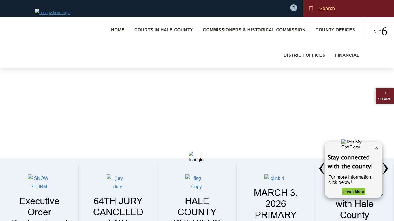 Welcome to Hale County, TX